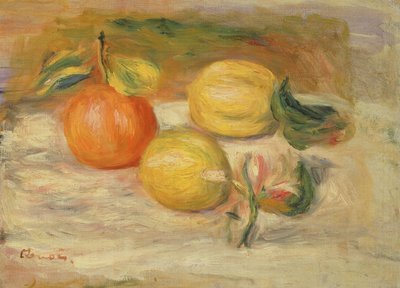 Apples and Two Lemons by Pierre Auguste Renoir